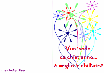 Auguri Di Natale Napoletano.Vongolen Pulitane Biglietti Di Auguri Ogni Occasione E Buona